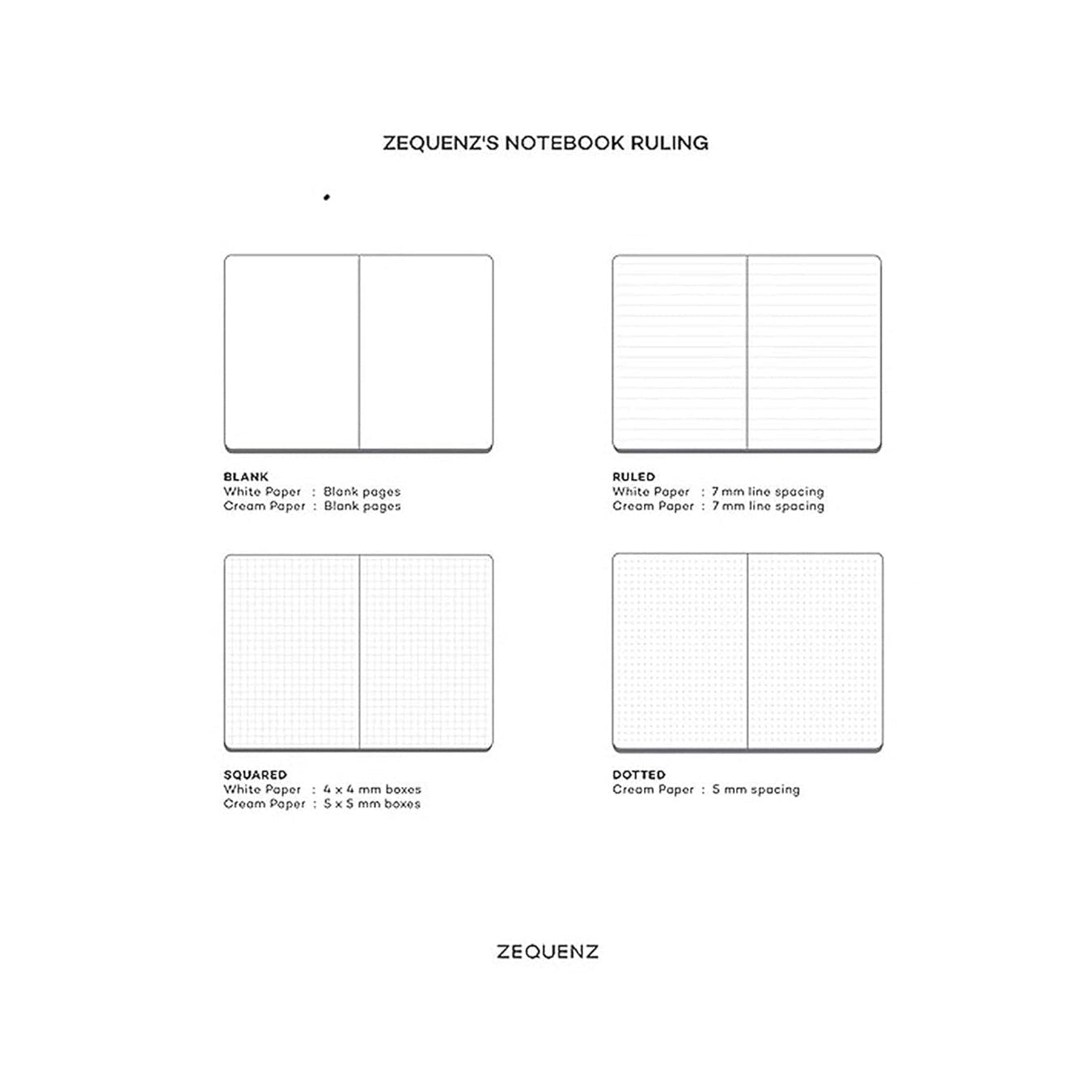 Zequenz The Color A6 Ruled Professional Notebook – Storm - Satyam Collection