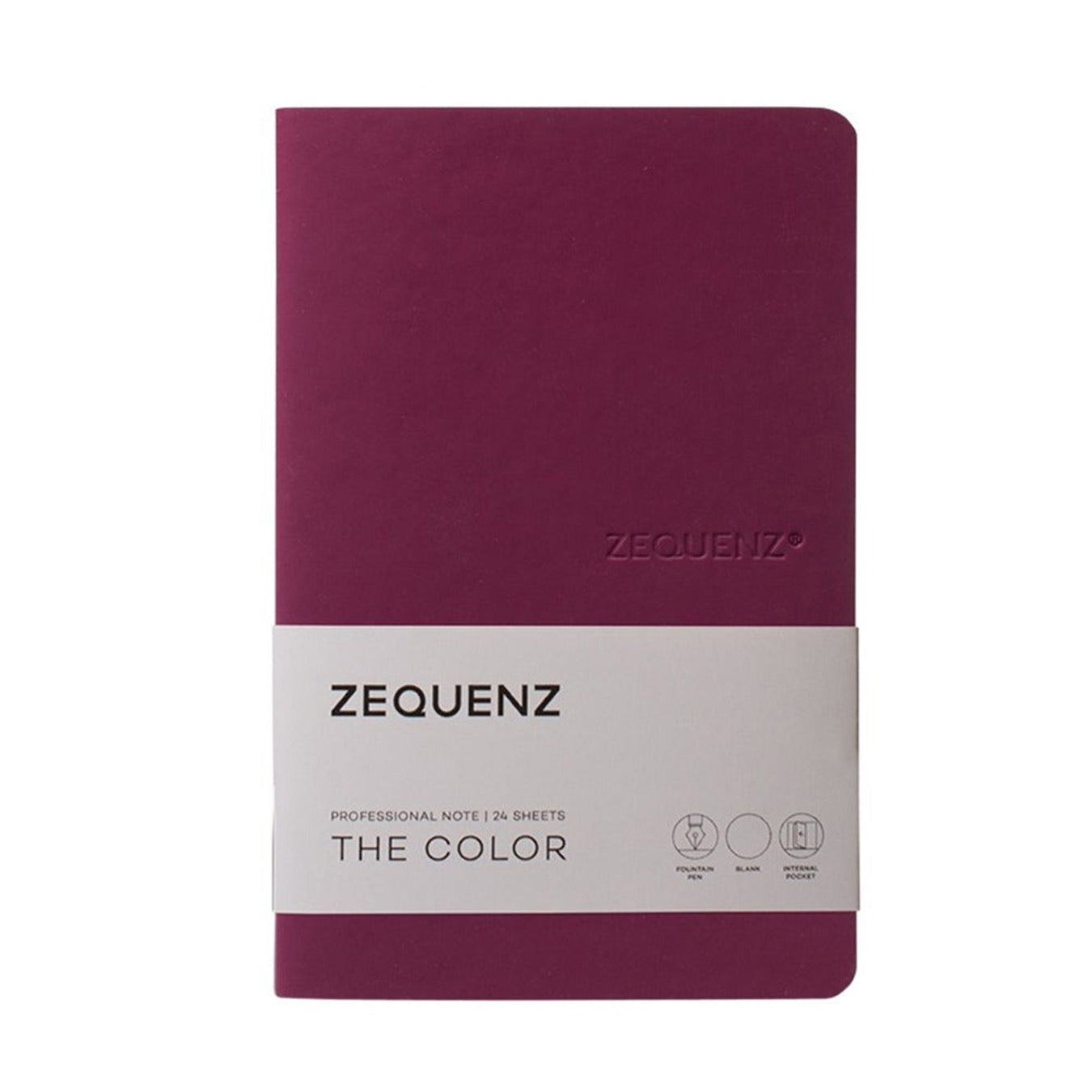 Zequenz The Color Series A5 Squared Notebook – Berry