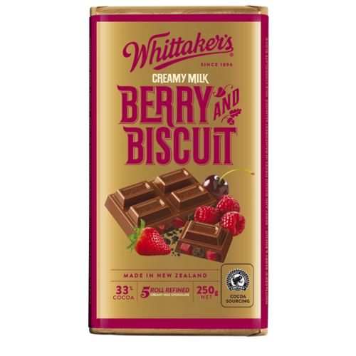 Whittakers Creamy Milk Berry and Biscuit | 250 g