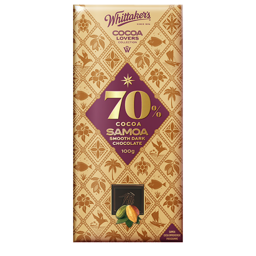 Whittakers 70% Samoa Smooth Dark  | 100 g