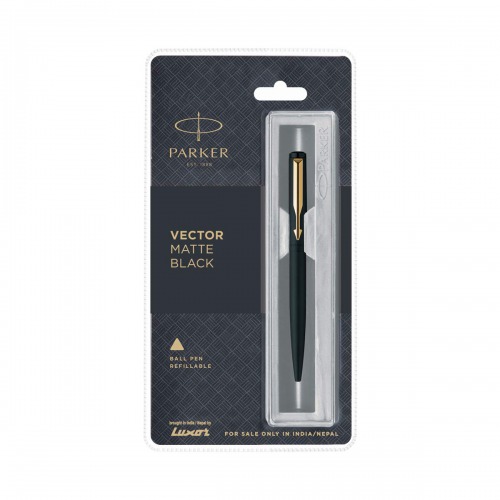 Parker Vector Ball Pen | Matte Black | Premium Ball Pens | Ideal Office Pen | Pen for Gift| Suitable for Gifting
