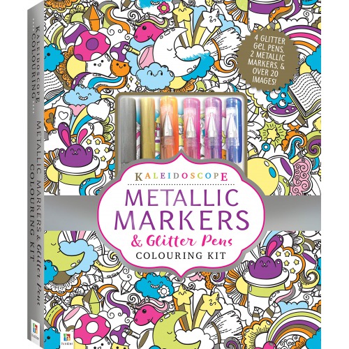 Kaleidoscope | Metallic Markers & Glitter Pens Colouring Kit