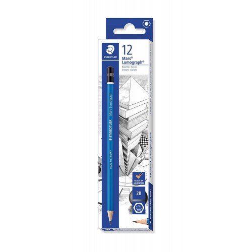 Staedtler Mars Lumograph 2B Pencil | Pencil For Writing, Drawing And Sketching
