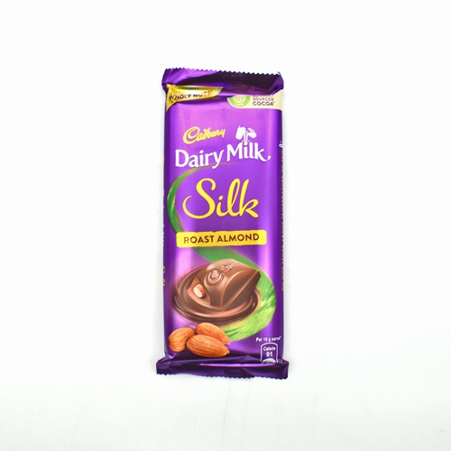 Cadbury Dairy Milk Silk Roast Almond Chocolate Bar, 143 g