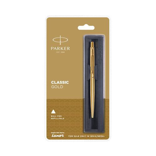 Parker Classic Gold GT Ball Pen | Best Ball Pens for Smooth Writing | Gifting Pens | Premium Ball Pens | Pen For Office Use