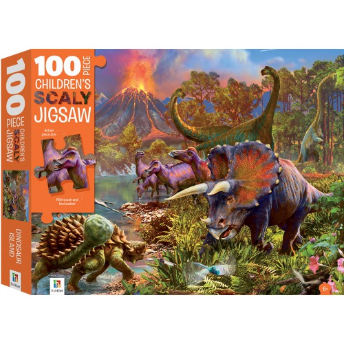100 Piece Childrens Scaly Jigsaw | Dinosaur Island