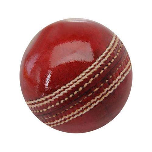 Sports Cricket Leather Ball (Maroon Red) Standard Size