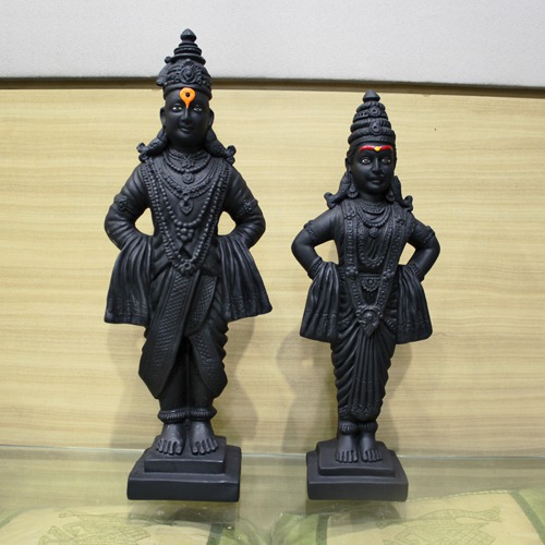 Vitthal Rukmini Statue for auspicious occasions |perfect gift | cast fibre idol