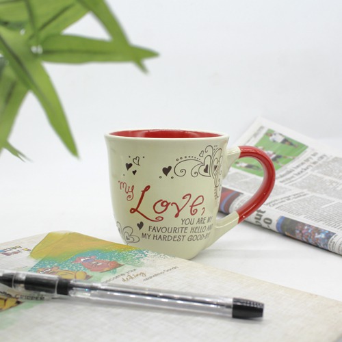 Classic Ceramic Love coffee mug for valentines day