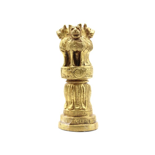 Wooden Ashoka Pillar Stambha for Success in Politics & Political Career & Contracts| Brass