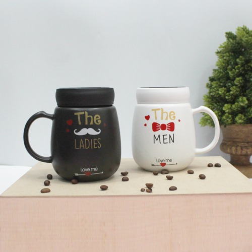Fashion Ceramic Printed Couple Coffee Mug| The Ladies and The Man Love Me Printed Mug