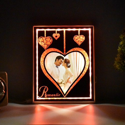 Heart Shape LED Lights Photo Frame