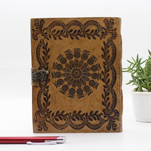 Antique Diary With Vintage Lock, Personal Organiser | Notebook | Diary | Personal Diary | Home And Office Use