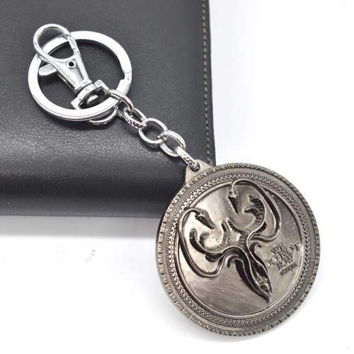 Games Of Thrones Songs Of Ice And Fire Part The Family Badge Key Chain |  Key Ring Keychain for Girls Bag Scooty Bike Car Keys
