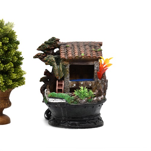 New Fairy Miniature Expression Miniature Fairy Garden Water Fountain For Home & Office Decor