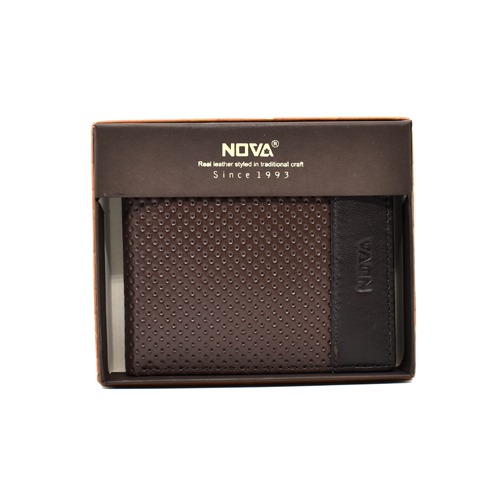 Nova Dark Brown Genuine Leather Wallet | Leather Wallet for Men | Wallets Men Leather | Mens Wallet