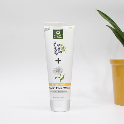Organic Harvest Skin Illuminate Vitamin C Face Wash For Tightening, Whitening & Brightening Skin