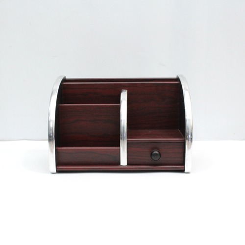 Polished Multi-Functional Wooden Desk organiser | Wooden Pen Holder/Pen Pencil Stand Multi Purpose Desk Organiser