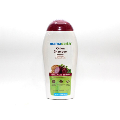 Mamaearth Onion Hair Fall Shampoo for Hair Growth & Hair Fall Control, with Onion Oil & Plant Keratin