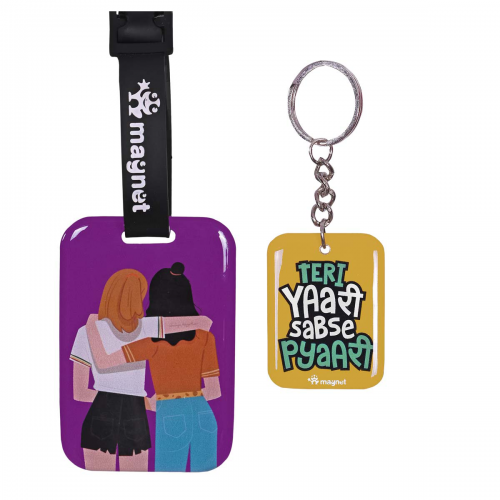 For That Forever Yaar Bag Tag Set | Luggage Tags for Trolley, Suitcase, Backpacks