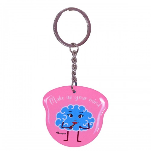 Beautiful Mind Keychain | Multicolour Hard Plastic Design Keychain Key Ring Anti-Rust for Car Bike Home Keys for Men and Women