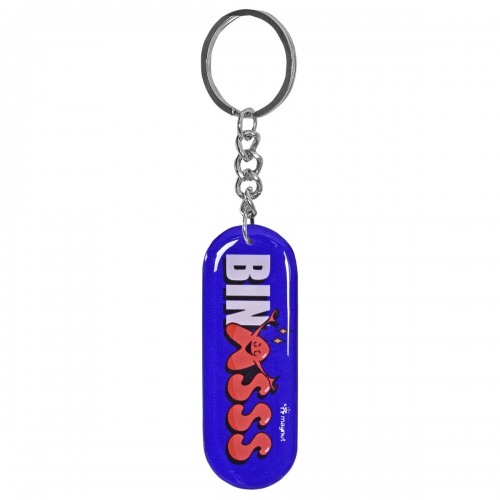 Live Bindass Keychain | Multicolour Hard Plastic Design Keychain Key Ring Anti-Rust for Car Bike Home Keys for Men and Women
