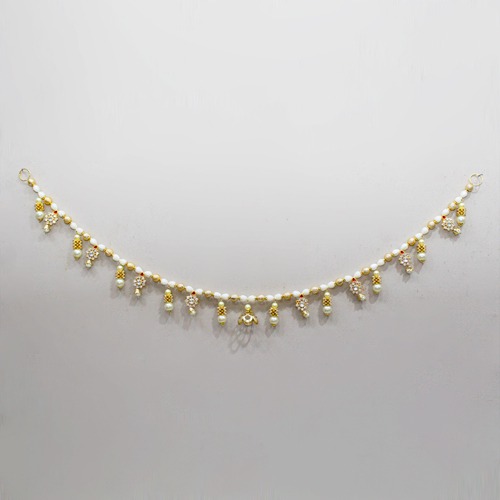 Traditional Acrylic Handmade Moti Pearl Diamond Beads Toran