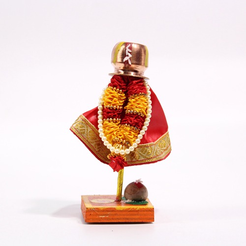 Car Gudhi With Copper Loti (Red)