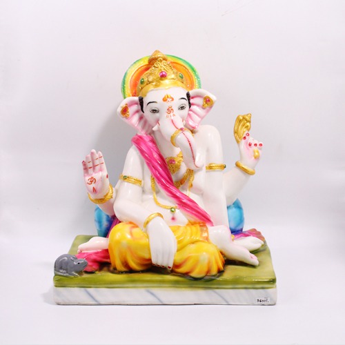 Swami Samarth Sitting Style Ganesha Idol For Home , Pooja