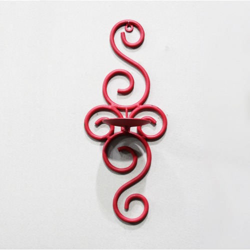 Red Round  Designing Wall  Candle Stand For Home & Office Decoration