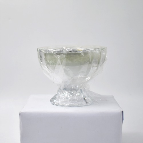 Crystal Ice Cream Cup Candle Pot stand For Home Office Decoration