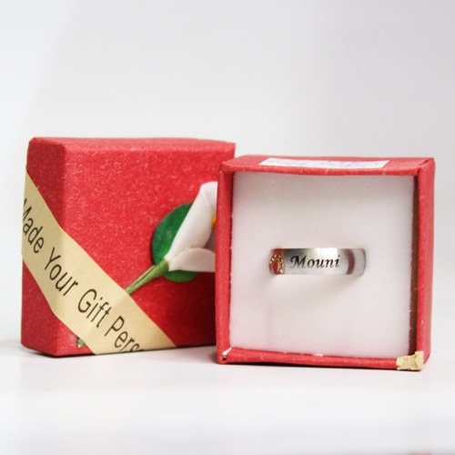 Silver Ladies Finger Ring | Metal Name Ring Customise Your Ring For Girls