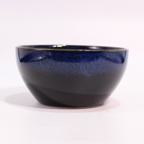 Blue Glass Bowl Pottery Planter Pot | Garden and Living Room Decorative Small Ceramic Planter | Succulents Pot