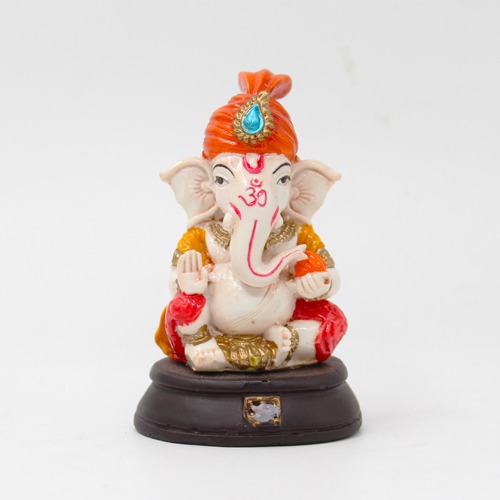 Small Feta Ganesh Statue For Car Dashboard, Desktop