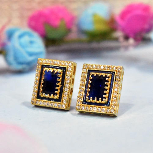Blue Square Earrings | Earrings | Women's Earrings | Traditional Earrings