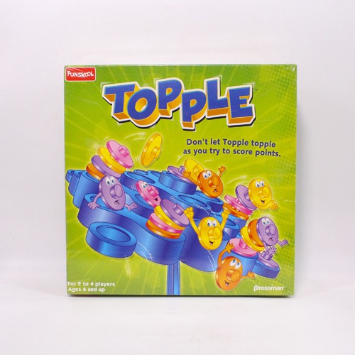 Funskool Games - Topple, Strategy balancing and skill game, Stack 5 in a row, Kids & Family