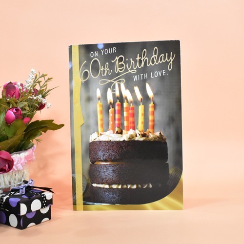 On Your 60th Birthday With Love | Greeting Card