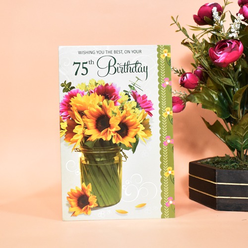 Wishing You the Best, on Your 75th Birthday | Greeting Card