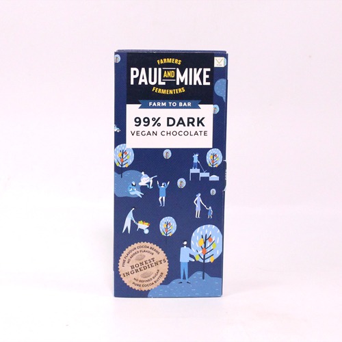 99% Dark Vegan Chocolate | Paul and Milk