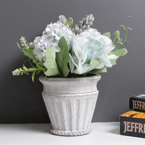 Artificial Blue Flower Pot | Artificial Plants with Pot for Home, Office, and Living Room Decoration | Wall Shelf Side Table Office Home Decoration