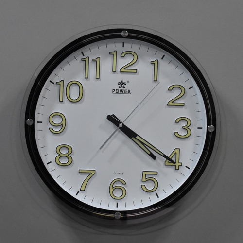 Round Shape Power Wall Clock ( 13.5 x 13.5 inches)