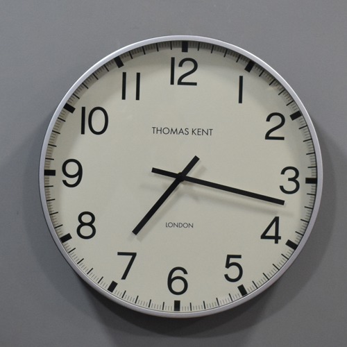 Circle Shape Big Size Thomas Kent London Wall Clock For Home Decor ( 16 x 16 inches, white)