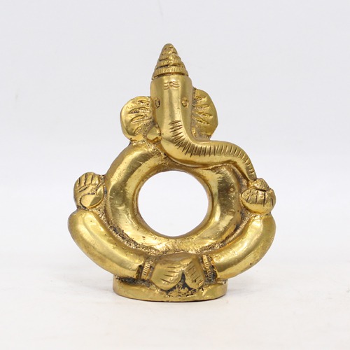 Pol Ganesha Brass Idol For Home Decor, Ideal Gift For Occasion