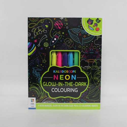 Kaleidoscope Neon Kit Glow in the Dark Colouring Kit