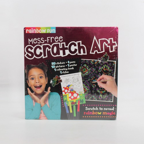Rainbow Fun Mess Free Scratch Art | Activity Kit