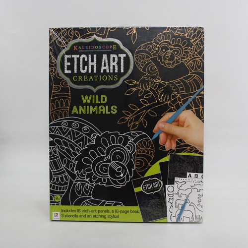 Kaleidoscope Etch Art Creations Wild Animals and More | Activity Books | Magic | Mystical | Fairy tales