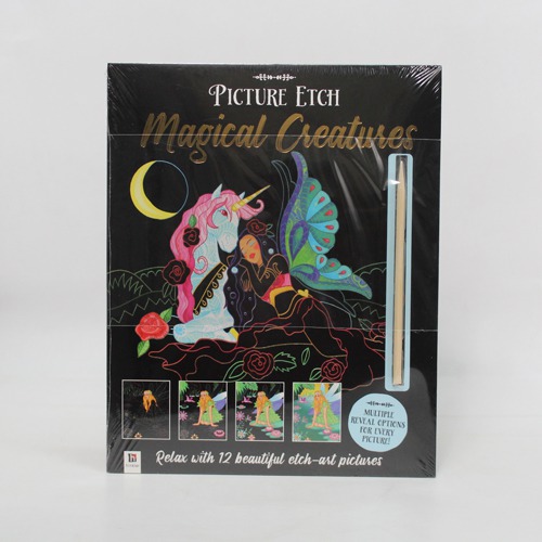Hinkler Picture Etch - Magical Creatures | Activity Books | Magic | Mystical | Fairy tales