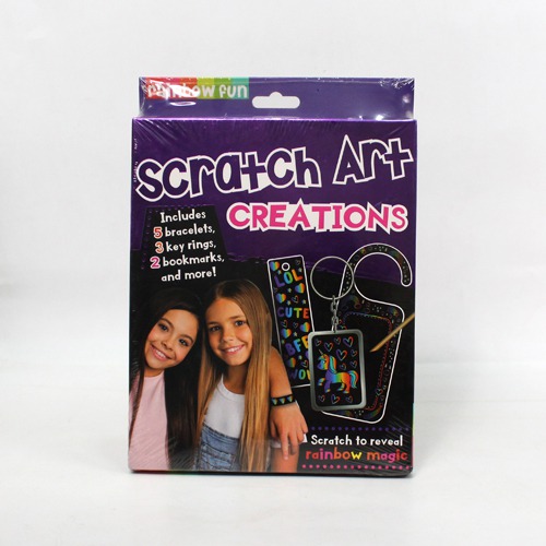 Scratch Art Creations |Rainbow Fun | Activity Book