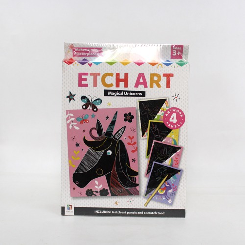 Etch Art: Magical Unicorns Activity kit for Kids