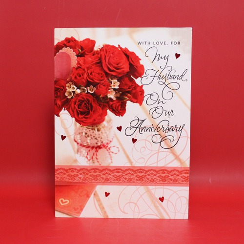 With Love, For My Husband our Anniversary |Anniversary Greeting Card